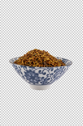 茶杯桂花茶茶文化花茶PNG免抠摄影图