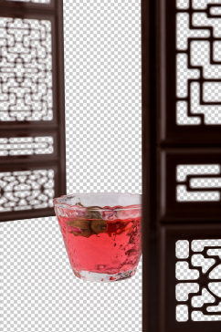 中式布景玫瑰花茶文化花茶PNG免抠摄影图
