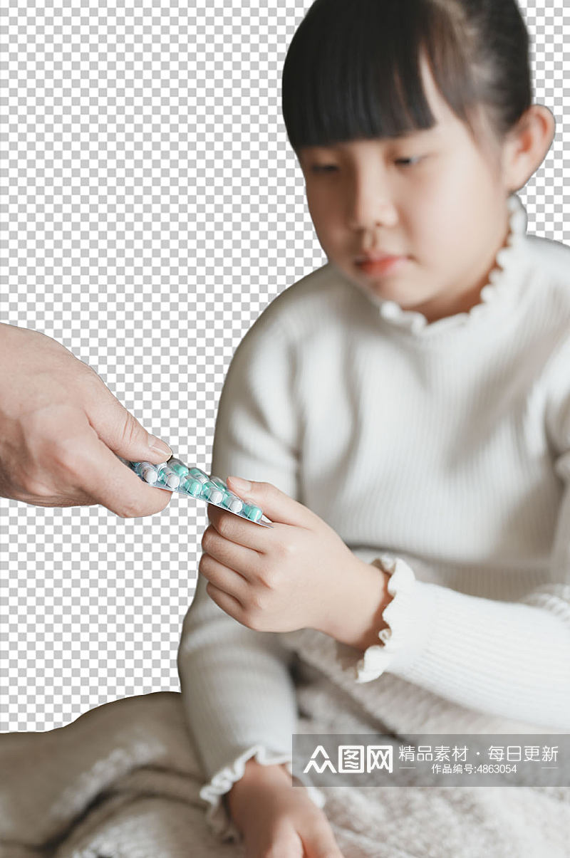 吃药春季预防感冒流感PNG免抠摄影图素材