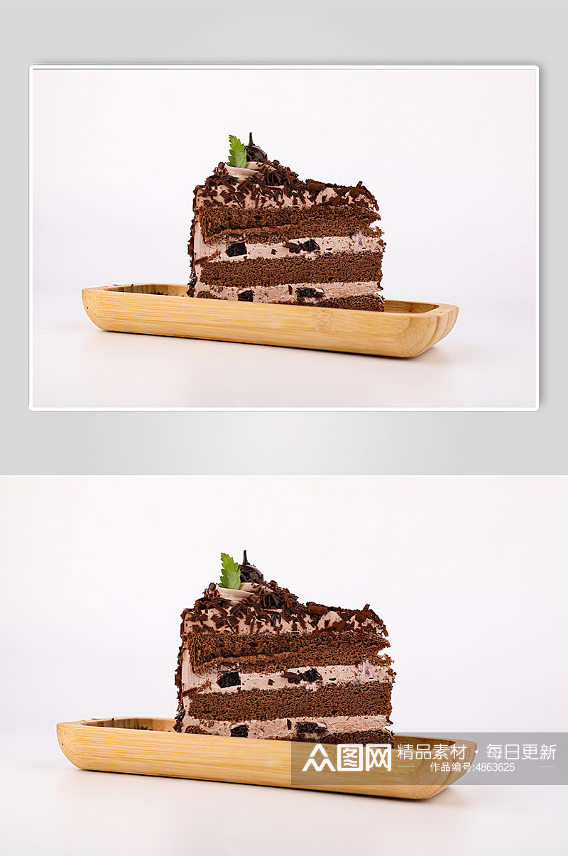 黑森林巧克力蛋糕美食西点甜点摄影图片素材