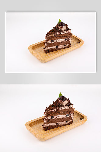 黑森林巧克力蛋糕美食西点甜点摄影图片