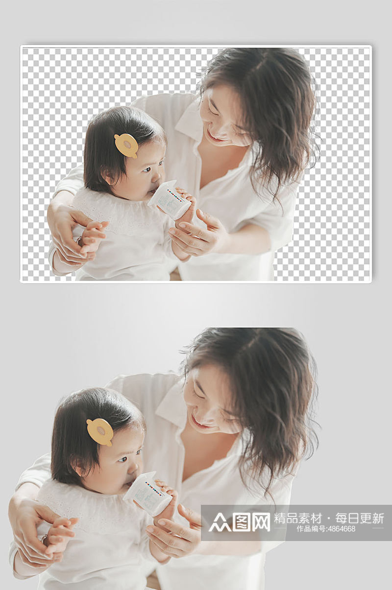 温馨幸福宝宝妈妈亲子互动PNG免抠摄影图素材