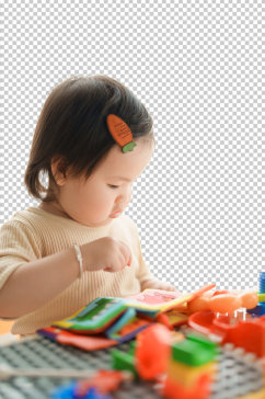 可爱小孩早教卡通益智玩具PNG免抠摄影图