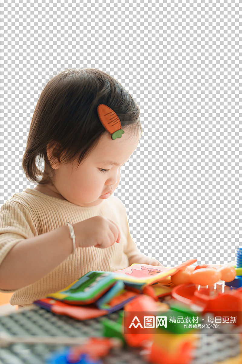 可爱小孩早教卡通益智玩具PNG免抠摄影图素材