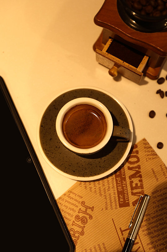 美式浓缩咖啡咖啡店饮品摄影图片