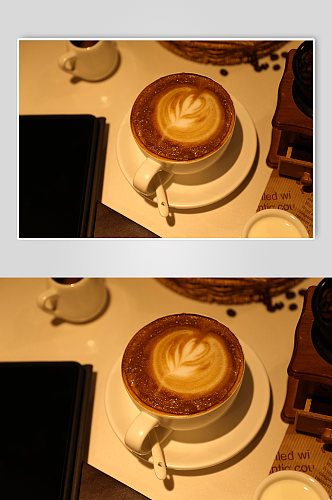 黑糖玛奇朵咖啡咖啡店饮品摄影图片