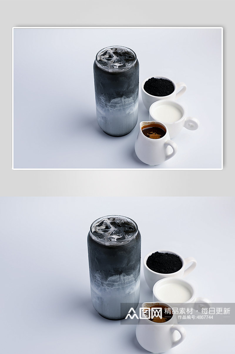 新品网红泥石流咖啡饮品摄影图素材