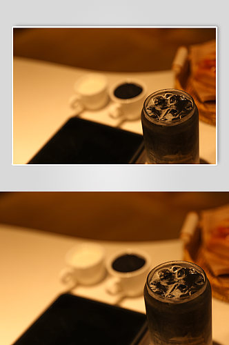 新品网红泥石流咖啡饮品摄影图
