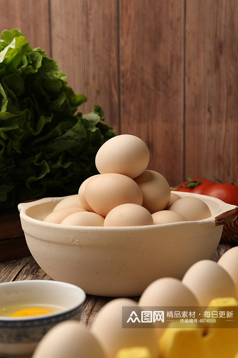 新鲜营养健康鸡蛋蛋类食品摄影图片素材