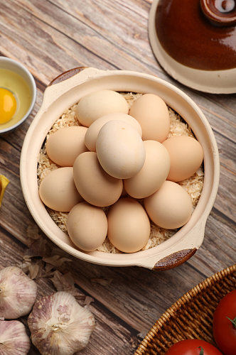 新鲜营养健康鸡蛋蛋类食品摄影图片
