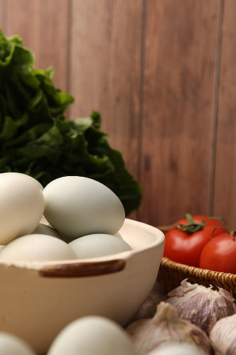 新鲜营养健康鸭蛋蛋类食品摄影图片