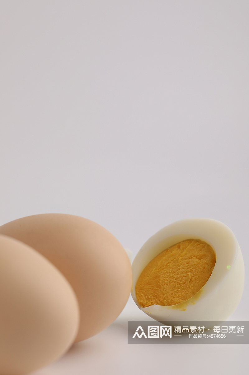 新鲜营养健康水煮蛋鸡蛋蛋类食品摄影图片素材