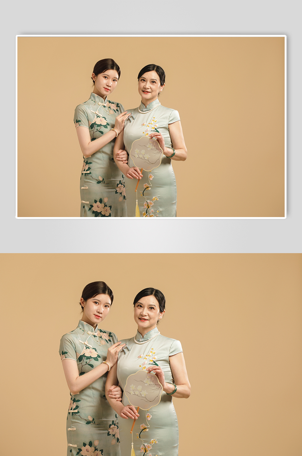 中國風(fēng)母親節(jié)優(yōu)雅旗袍女性人物攝影圖片素材