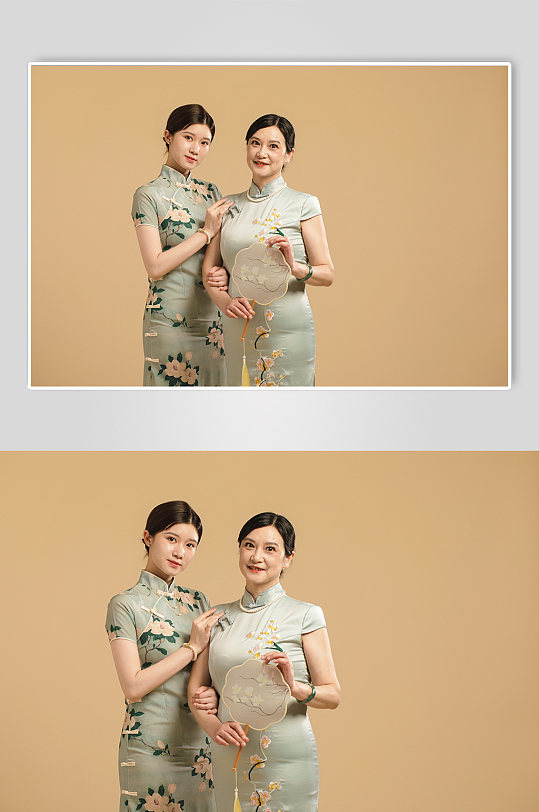 中国风母亲节优雅旗袍女性人物摄影图片-众图网