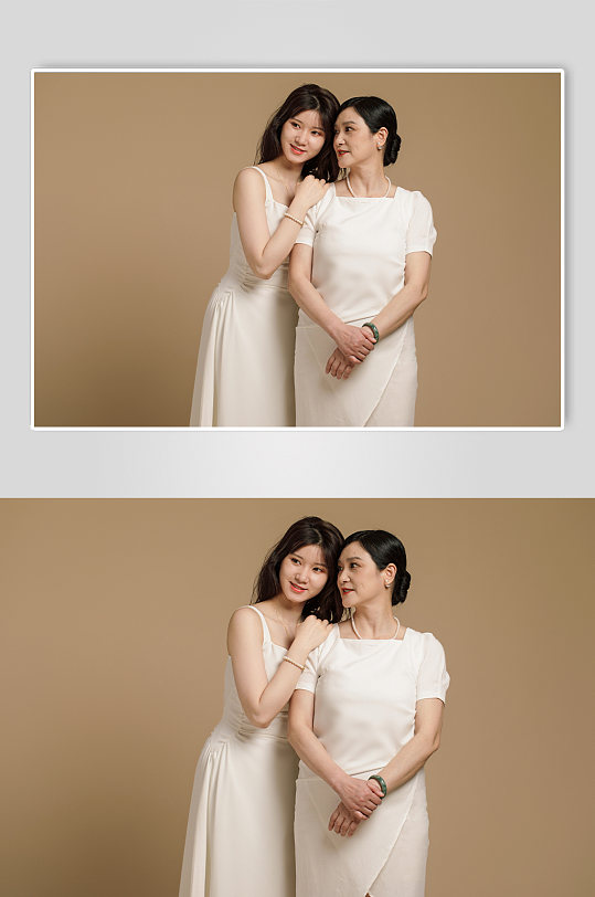 簡約現(xiàn)代風溫馨母女母親節(jié)母女人物攝影圖片