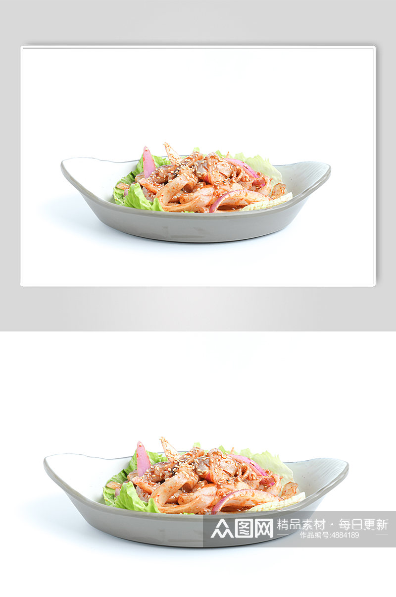 麻辣鱿鱼食物美食摄影图片素材