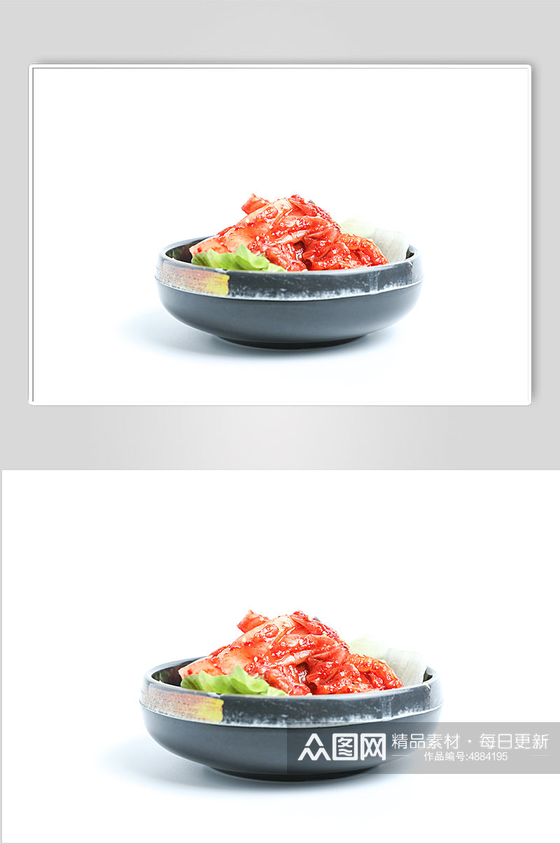 韩国泡菜辣白菜美食摄影图片素材