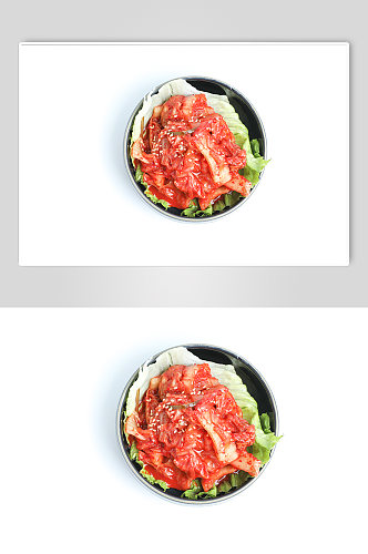 韩国泡菜辣白菜美食摄影图片