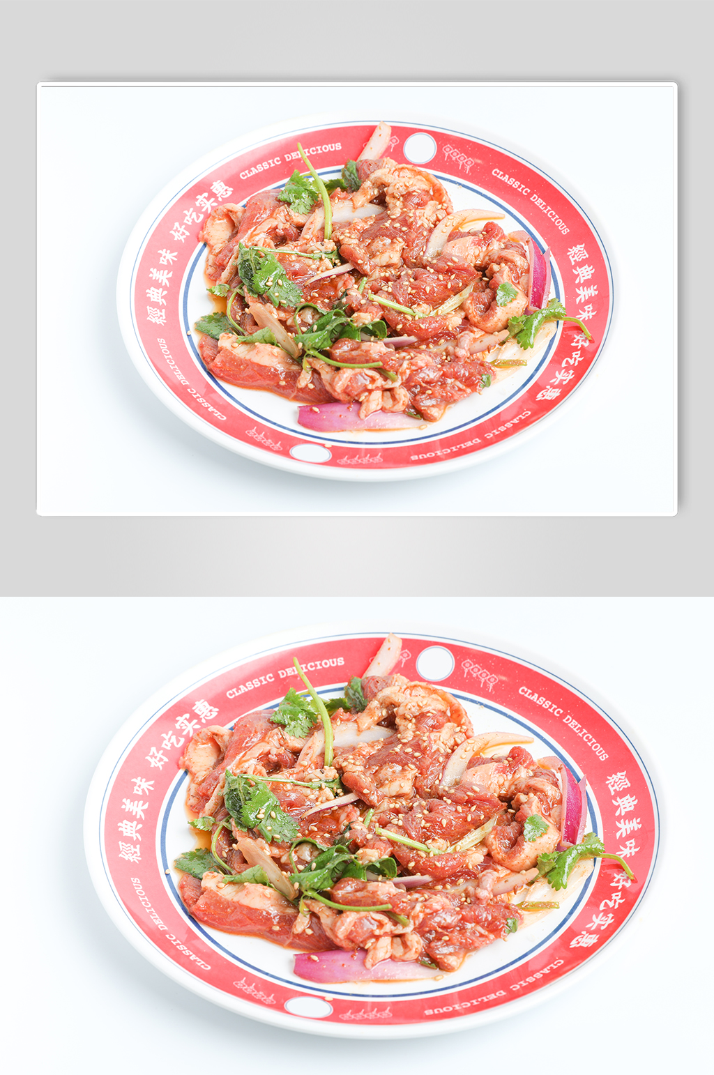 香菜牛小腱拼牛背筋食物美食摄影图片素材