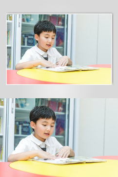 小朋友阅读学习六一儿童节人物摄影图片