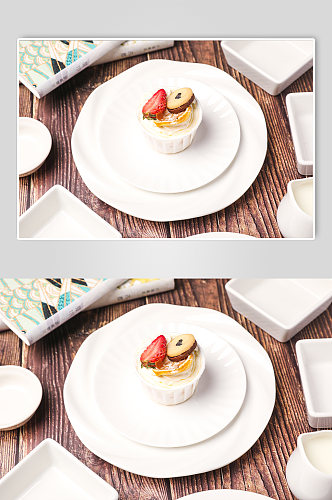 极简杯子蛋糕甜品美食摄影图片