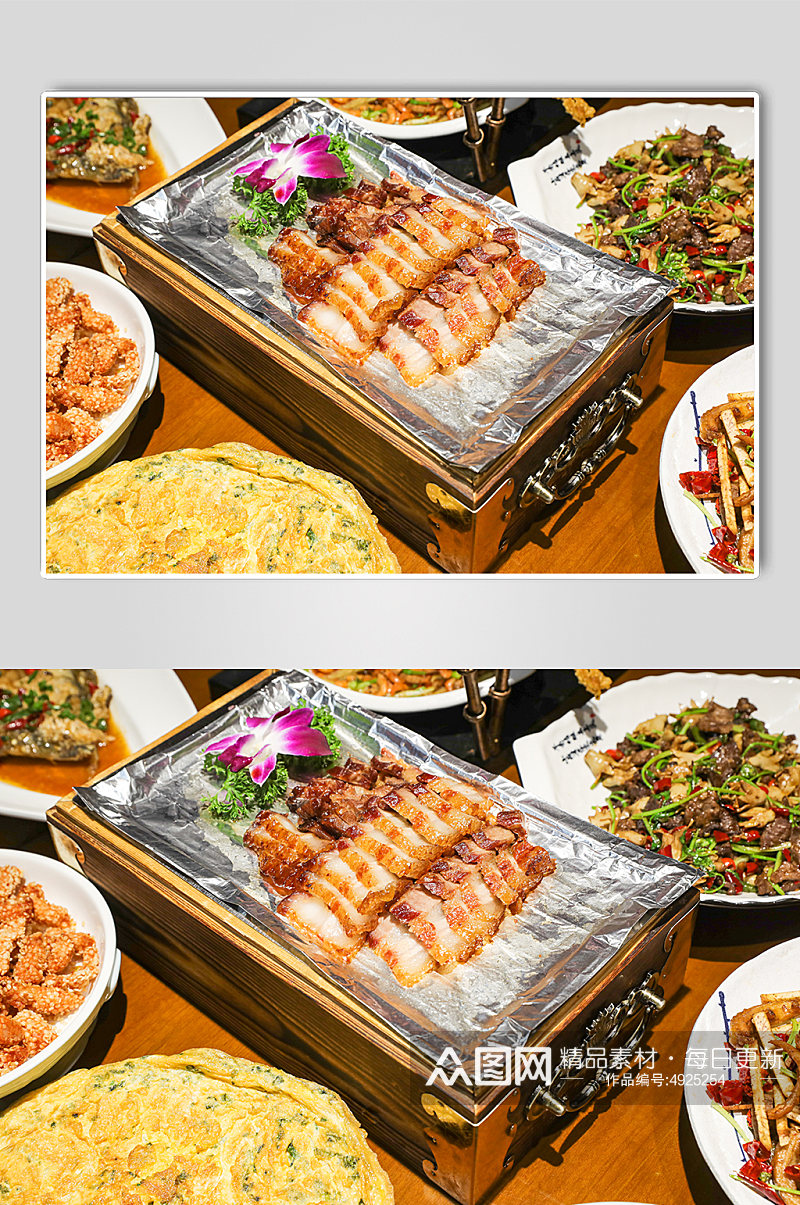 美味叉烧餐馆餐厅美食摄影图片素材