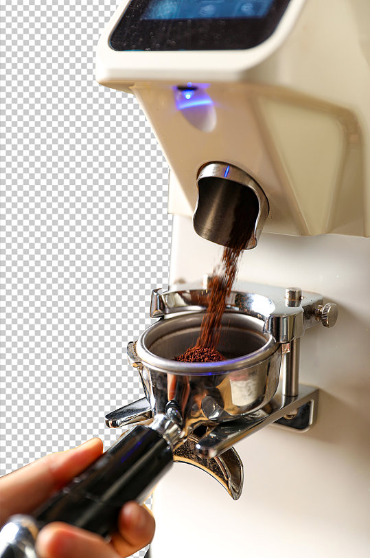 咖啡厅半自动蒸汽咖啡机PNG免抠摄影图