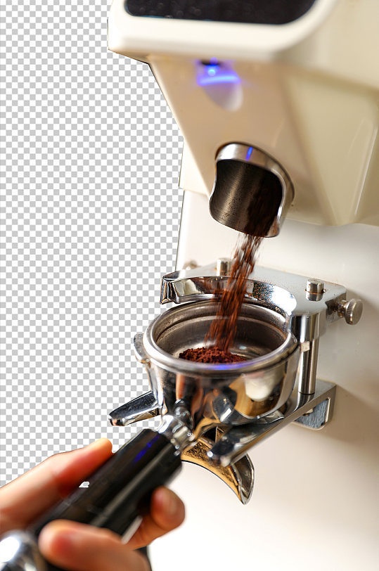 咖啡厅半自动蒸汽咖啡机PNG免抠摄影图