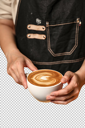 牛奶咖啡咖啡店饮品PNG免抠摄影图