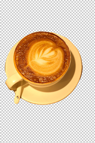 拿铁咖啡饮品饮料PNG免抠摄影图