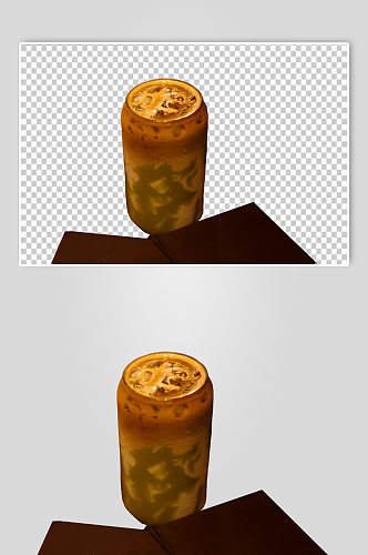 牛油果椰椰拿铁果汁饮料PNG免抠摄影图