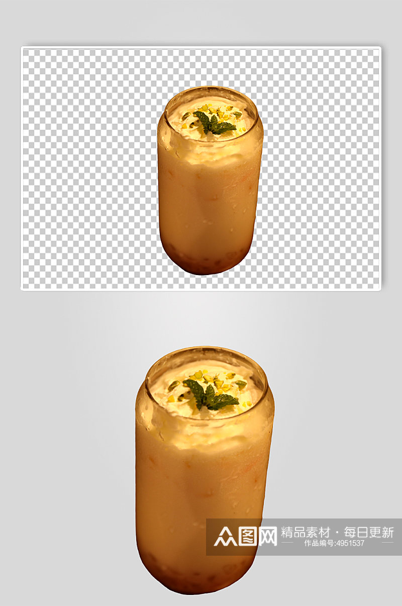 樱花牛乳茶果汁饮料饮品PNG免抠摄影图素材