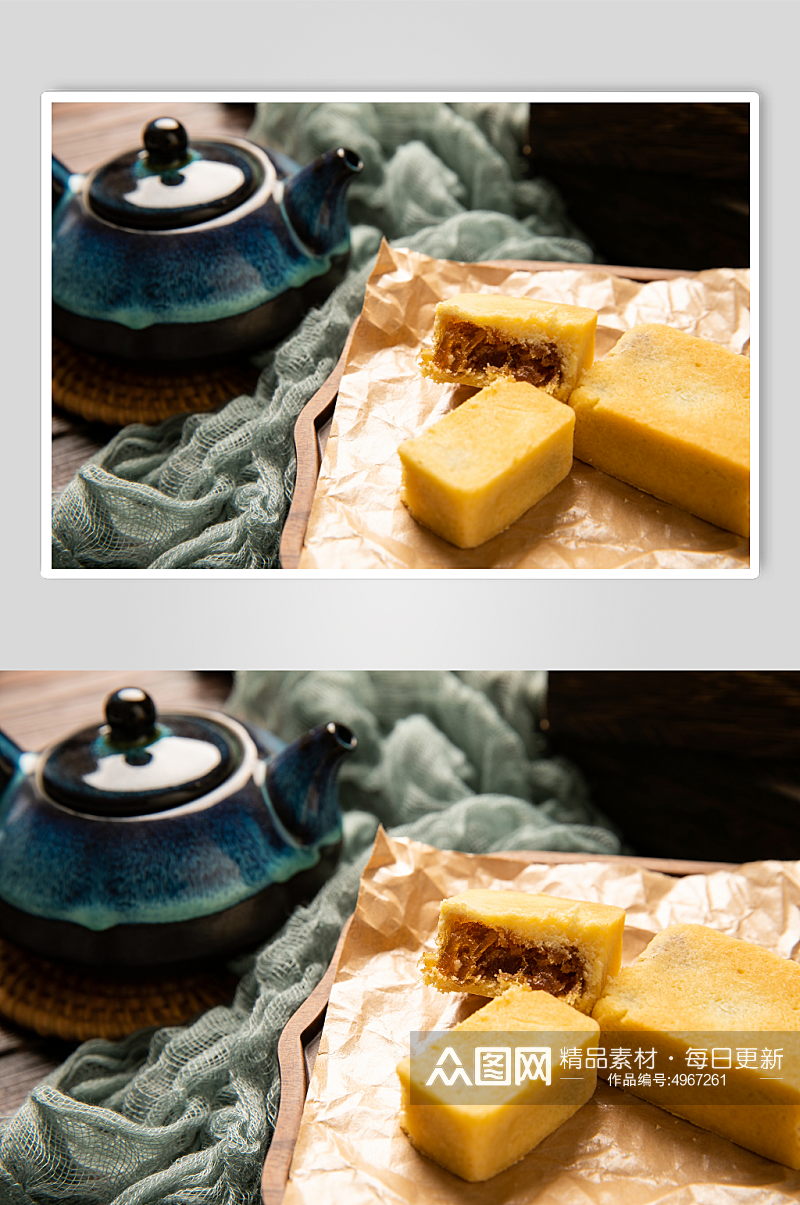 外酥里嫩凤梨酥糕点美食摄影图片素材