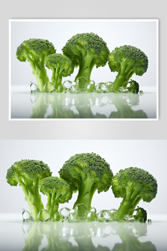 数字艺术西兰花蔬菜图片
