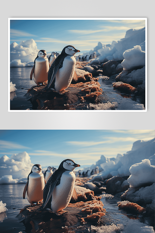 数字艺术可爱企鹅动物图片