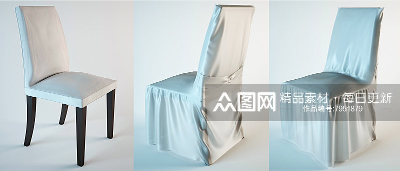 椅子家具设计3D模型素材