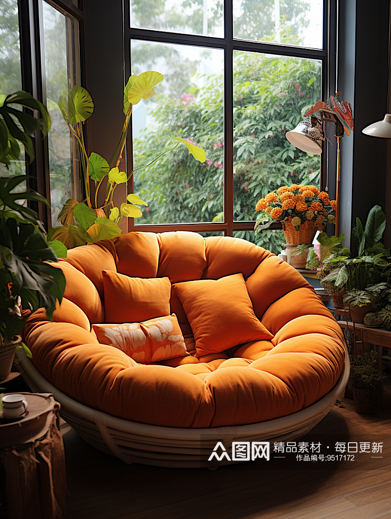 漂亮的室内休息椅子素材