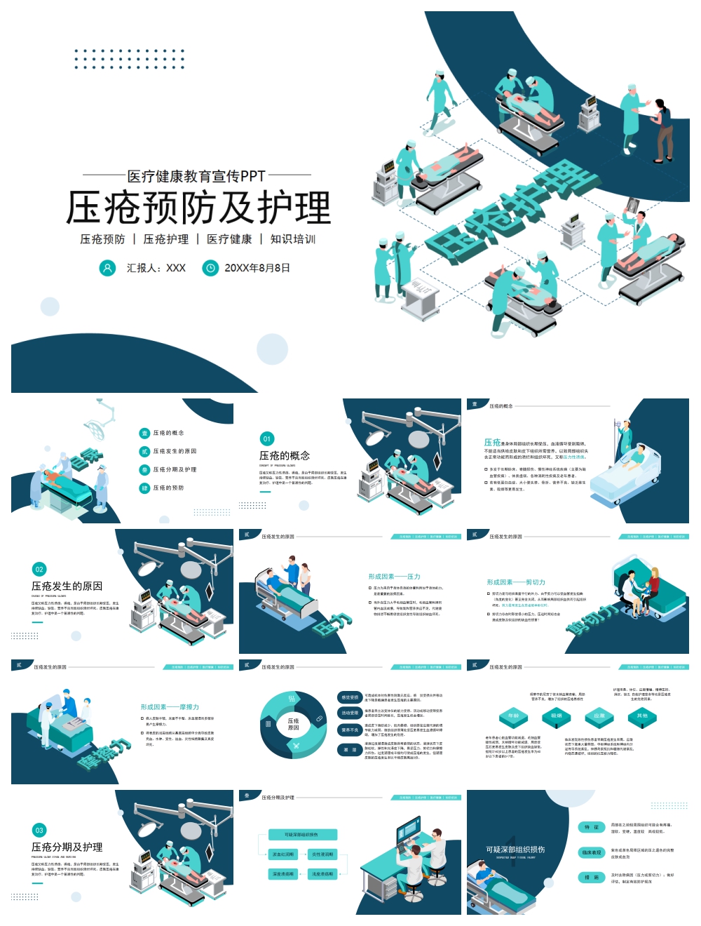 医学医疗PPT模板设计素材