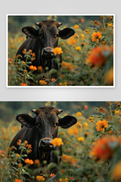 数字艺术牦牛动物图片