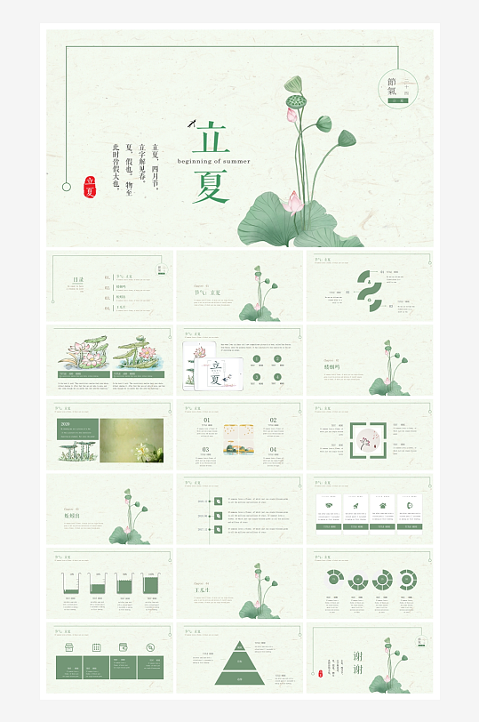 二十四节气立夏ppt