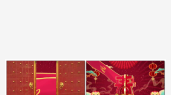 红色大气龙年视频-众图网