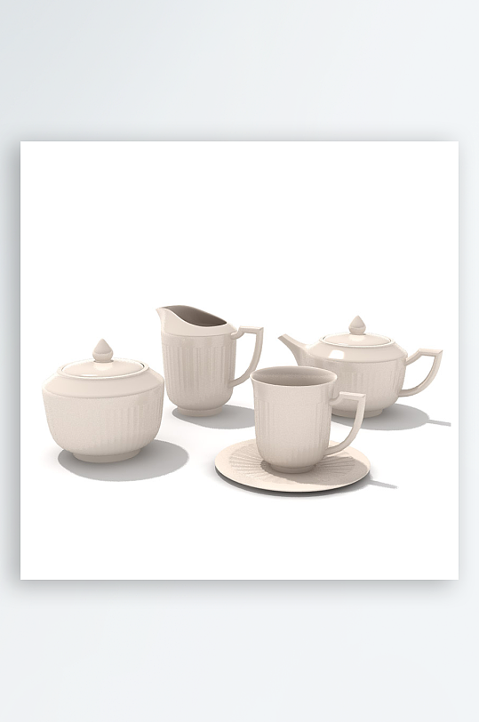 3D立体餐具设计模型-众图网