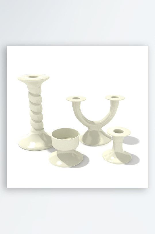 3D立体餐具设计模型-众图网