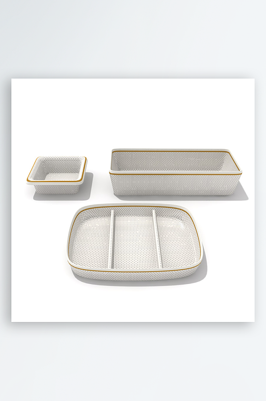 3D立体餐具设计模型-众图网