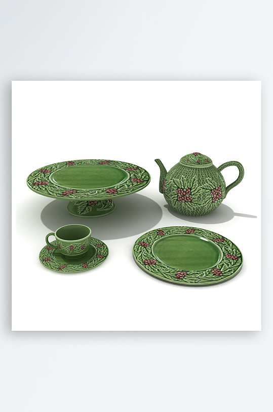 3D立体餐具设计模型-众图网