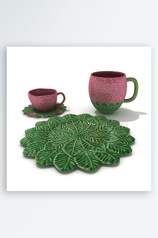 3D立体餐具设计模型-众图网