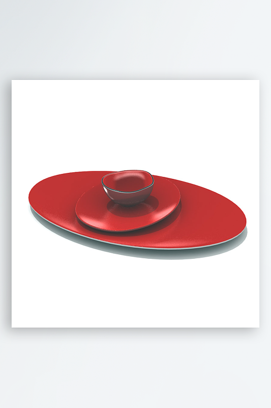 3D立体餐具设计模型-众图网