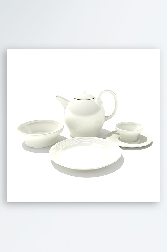 3D立体餐具设计模型-众图网