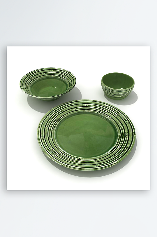 3D立体餐具设计模型-众图网