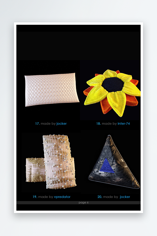 立体3D抱枕靠垫模型-众图网